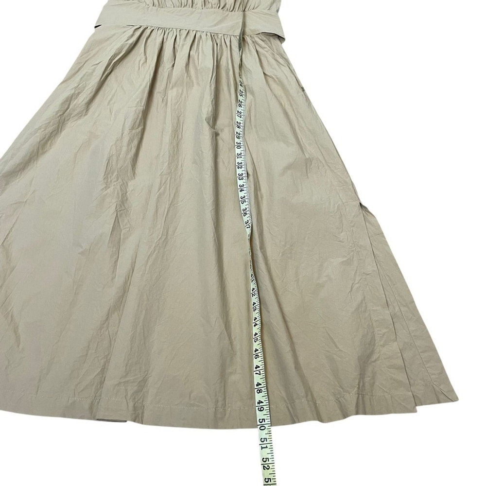 Ottod'Ame Designer Dress Long Poplin Cotton Beige Maxi Casual Chic US 4 - Picture 13 of 16